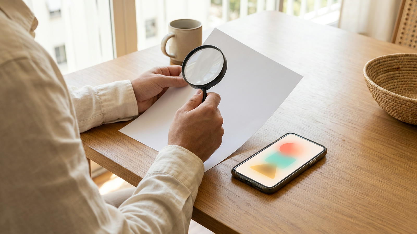 Pessoa confere no celular o beneficiário de um boleto antes de autorizar o pagamento